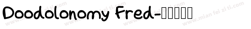 Doodolonomy Fred字体转换